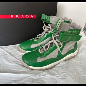 High Top Prada Sneakers